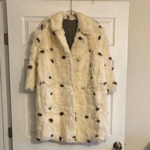 Chic Cream and Brown Teddy Jacket